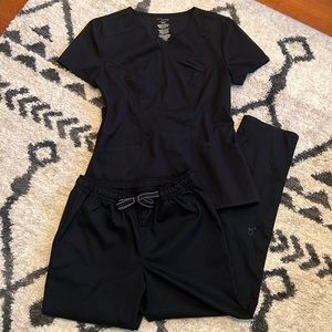 🌟 JAANUU Women’s Black Scrubs SET!